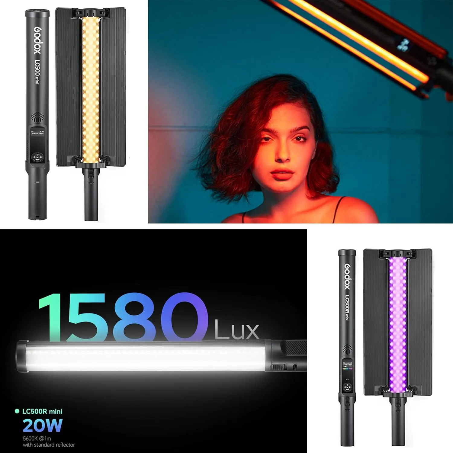 Godox LC500R Mini RGB LED Light Stick 18″ - Image 2