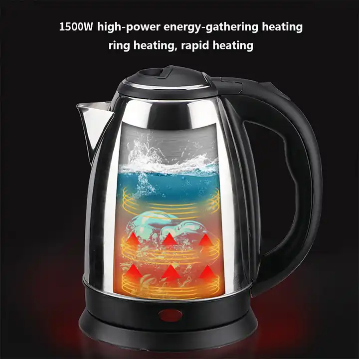Electric Kettle Water Warmer 2L Stainless Steel - Image 2